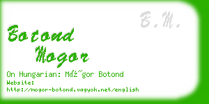 botond mogor business card